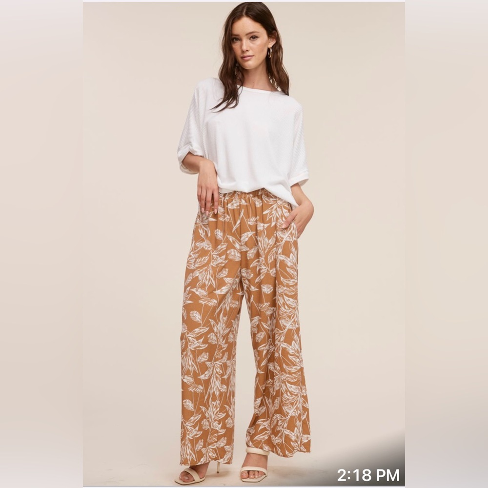 Beach style wide leg pants